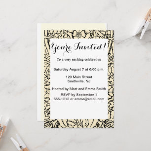 Invitation Alice White Rabbit Classic Wonderland