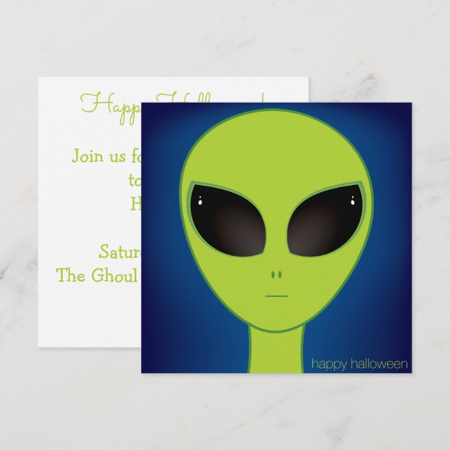 Invitation Alien (Devant / Derrière)