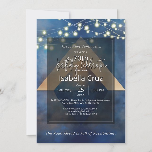 Invitation Alignement Intérieur | Design Minimaliste (Devant)