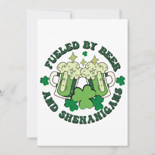 Invitation Alimenté Par La Bière Et Les Shenanigans