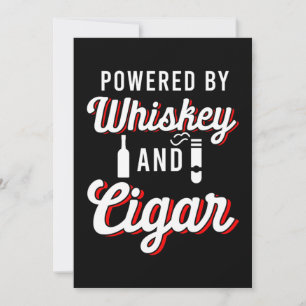 Invitation Alimenté Par Whiskey Cigar Smoker Tabac Humidor Gi