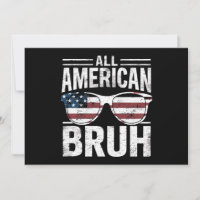 All American Bruh 4 juillet Boys Patriotic