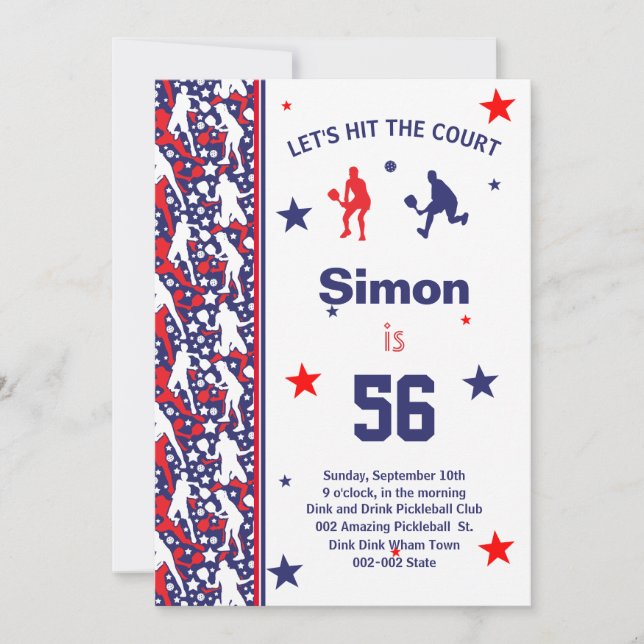 Invitation ⭐ 💪 All American Stars Pickleball B'day + RSVP (Devant)