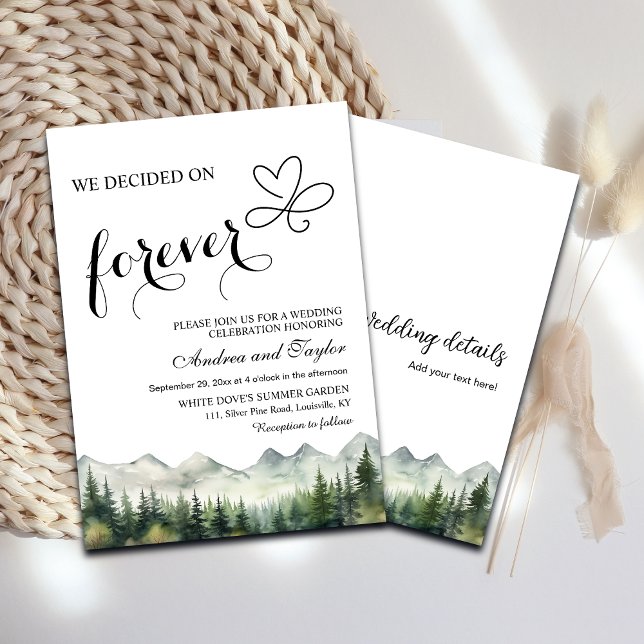 Invitation All in One Nous avons décidé de Forever Décontract (Créateur téléchargé)