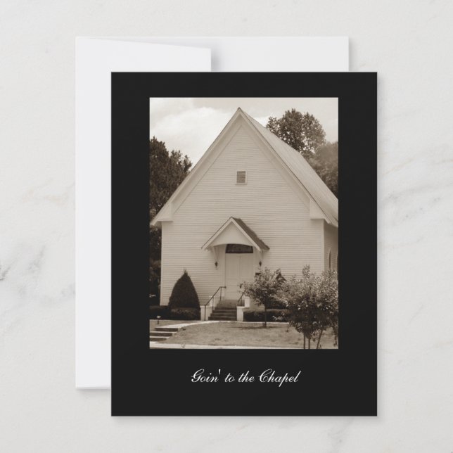 Invitation Aller à la chapelle (Devant)