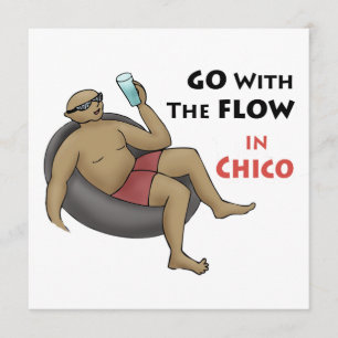 Invitation Aller avec le flux dans l'invitation de Chico