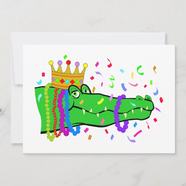 Invitation Alligator Beads (Devant)