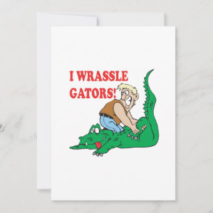 Invitation Alligator luttant 2