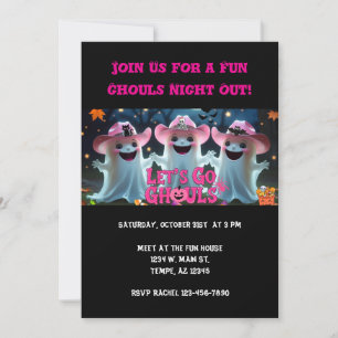 Invitation Allons Ghouls Girls Night Out Halloween Custom