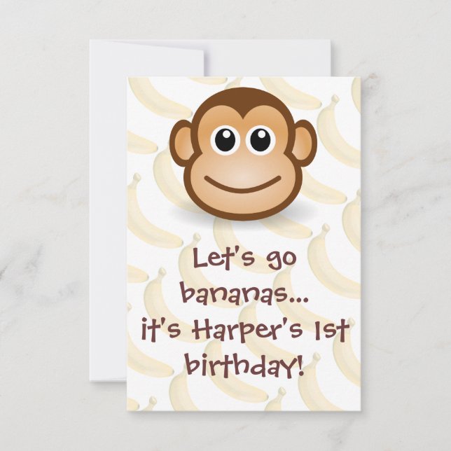 Invitation Allons-y bananes (Devant)