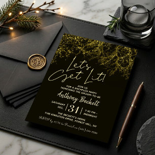 Invitation Allumons la fête   Enterrement de vie de garçon
