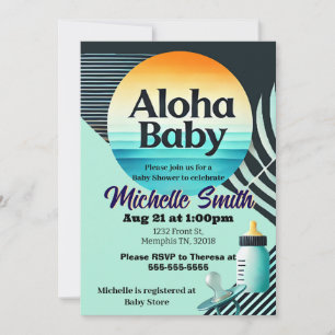 Invitation Aloha Baby
