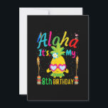 Invitation Aloha C'est mon 8e anniversaire Hawaii Spa ananas<br><div class="desc">Funny Flamingo Gift for men,  Gift for women,  wife,  husband,  son,  daughter,  grandson,  granddaughter. Design Gift Idea for Birthday,  Christmas,  Anniversary,  Fathers day,  Mothers Day,  matching outfit men,  women,  father,  wife,  teacher.</div>