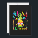 Invitation Aloha C'est mon 8e anniversaire Hawaii Spa ananas<br><div class="desc">Funny Flamingo Gift for men,  Gift for women,  wife,  husband,  son,  daughter,  grandson,  granddaughter. Design Gift Idea for Birthday,  Christmas,  Anniversary,  Fathers day,  Mothers Day,  matching outfit men,  women,  father,  wife,  teacher.</div>