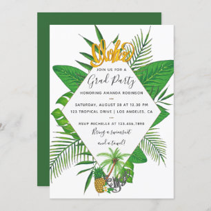 Invitation Aloha Luau Graduation Party