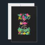 Invitation Aloha Sa Chemise D'Anniversaire - Bonne Flami Hawa<br><div class="desc">Funny Flamingo Gift for men,  Gift for women,  wife,  husband,  son,  daughter,  grandson,  granddaughter. Design Gift Idea for Birthday,  Christmas,  Anniversary,  Fathers day,  Mothers Day,  matching outfit men,  women,  father,  wife,  teacher.</div>