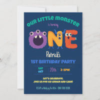 Alphabet Monstres 1er anniversaire Notre petit mon