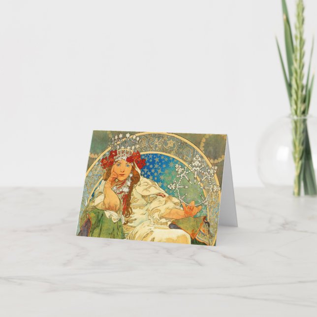 Invitation Alphonse Mucha Art Nouveau Princesse Hyacinth (Devant)