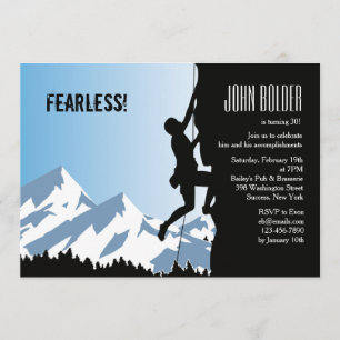 Invitation alpine de grimpeur