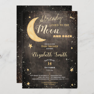 Invitation Already loved gender gender neutre baby shower car