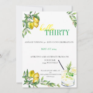 Invitation Amalfi Citrus Invite - Birthday