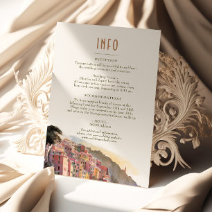 Invitation Amalfi Coast Italie Destination Insérer INFO Détai