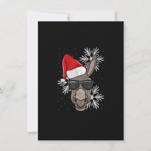 Invitation Amant âne de Noël