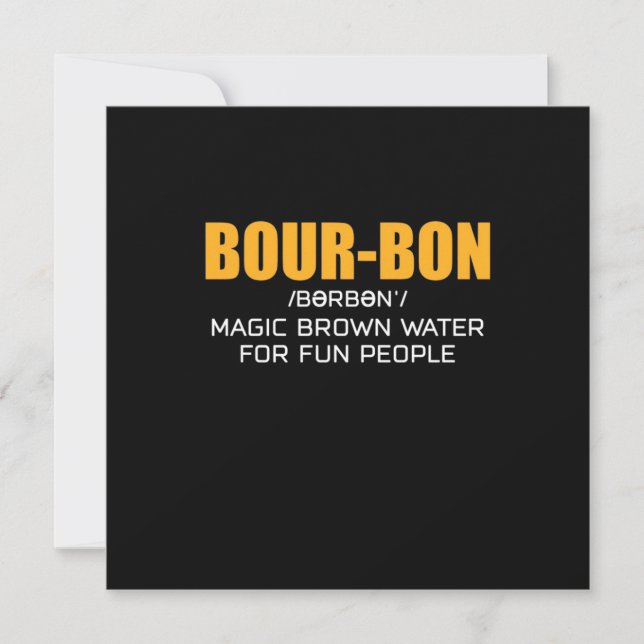 Invitation Amateur de cigares | Bourbon Magic Brown (Devant)
