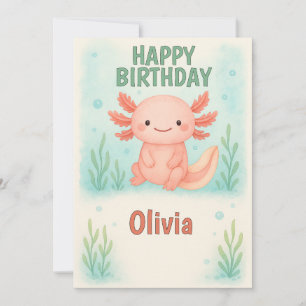 Invitation Amateurs d'Axolotl Anniversaire