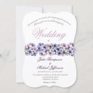 Invitation Ambiance romantique et poétique Pastel Lilac