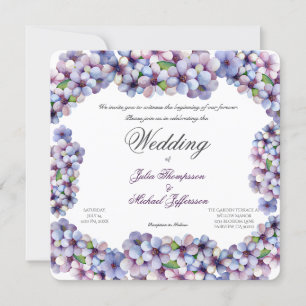 Invitation Ambiance romantique et poétique Pastel Lilac