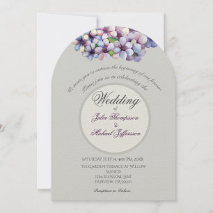 Invitation Ambiance romantique et poétique Pastel Lilac