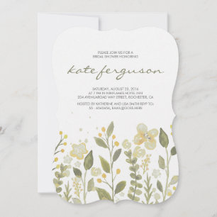 Invitation Ambiance romantique Fête des mariées de fleurs du