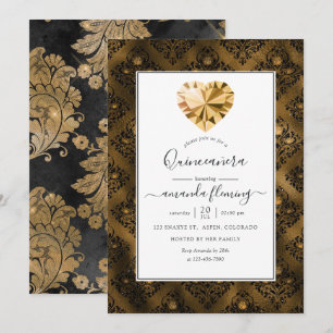 Invitation Ambre Gemstone Quinceañera