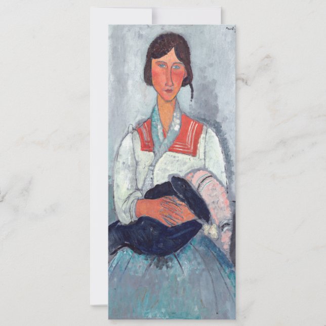 Invitation Amedeo Modigliani - Femme tzigane avec bébé (Devant)