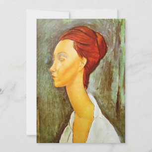 Invitation Amedeo Modigliani - Portrait de Lunia Czechowska