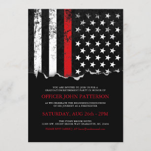 Invitation américain du Flag Party Style Firefight