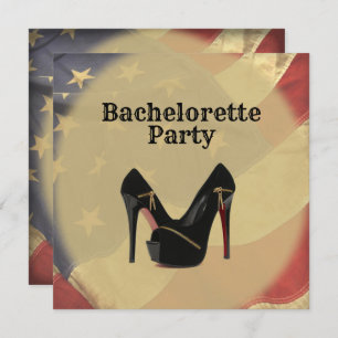 Invitation American Flag Bachelorte