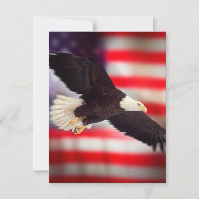 Invitation American Flag & Eagle (Devant)
