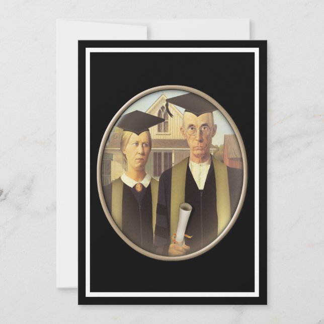 Invitation American Gothic Graduate Cameo (Devant)