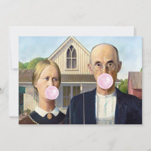 Invitation American gothique Grant Wood