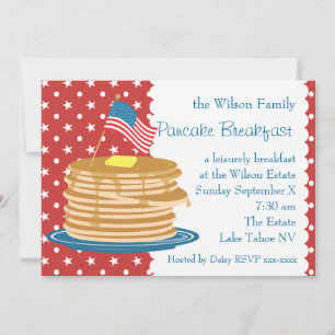 Invitation American Pancake Breakfast