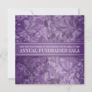 Invitation Amethyst Paisley Swirl
