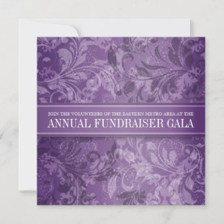 Invitation Amethyst Paisley Swirl