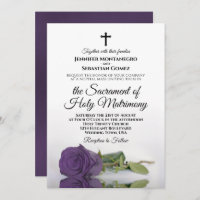 Amethyst Purple Rose Chic Mariage catholique moder