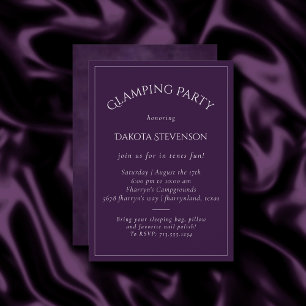 Invitation Améthyste Violet   Violet foncé aquarelle pour le 