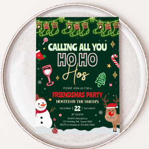 Invitation Amies Ho Ho Christmas Party