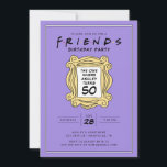 Invitation AMIS™ | Celui avec le 50ème anniversaire<br><div class="desc">Célébrez votre 50e anniversaire avec cette invitation personnalisable sur le thème de FRIENDS™,  inspirée par l'émission télévisée emblématique. Personnalisez-le avec les détails de votre fête pour créer un invitation mémorable qui ravira les fans de la série. Parfait pour ajouter une touche de nostalgie à votre célébration spéciale.</div>