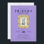 Invitation AMIS™ | Celui avec le 50ème anniversaire<br><div class="desc">Célébrez votre 50e anniversaire avec cette invitation personnalisable sur le thème de FRIENDS™,  inspirée par l'émission télévisée emblématique. Personnalisez-le avec les détails de votre fête pour créer un invitation mémorable qui ravira les fans de la série. Parfait pour ajouter une touche de nostalgie à votre célébration spéciale.</div>
