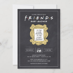 Invitation AMIS™   Celui avec le Baby shower Chalkboard
